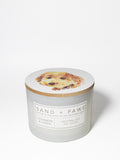 Premium Sand + Paws Cashmere & Linen 12 oz scented candle
