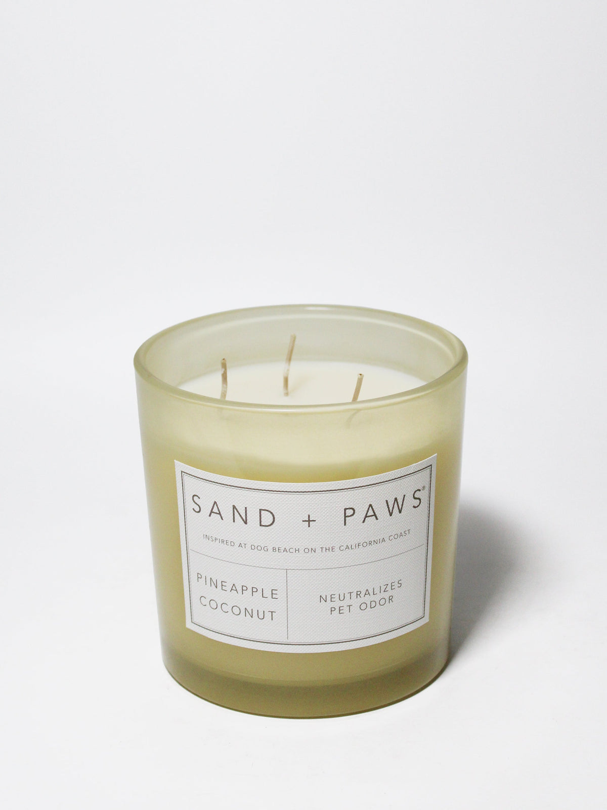 Premium Sand + Paws Pineapple Coconut 21 oz scented candle
