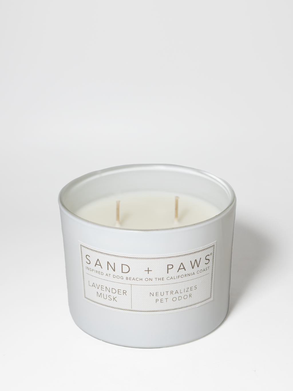 Premium Sand + Paws Lavender Musk 12 oz scented candle