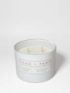 Premium Sand + Paws Lavender Musk 12 oz scented candle