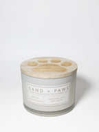 Premium Sand + Paws Vanilla Sandalwood 12 oz scented candle