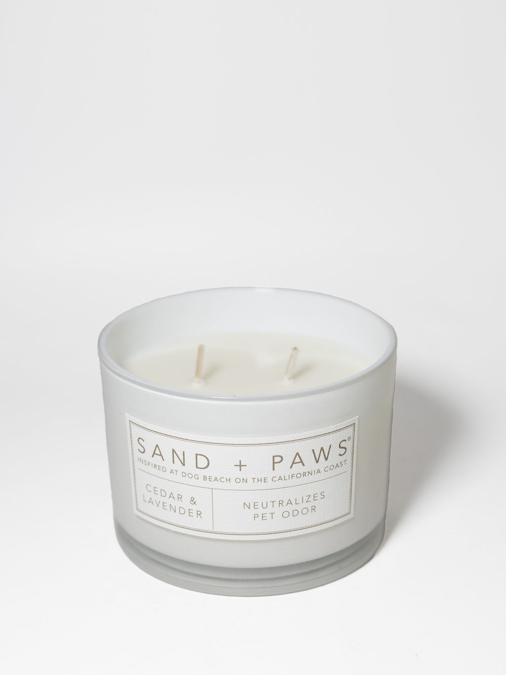 Premium Sand + Paws Cedar & Lavender 12 oz scented candle
