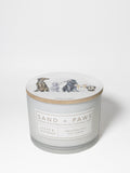 Premium Sand + Paws Cedar & Lavender 12 oz scented candle