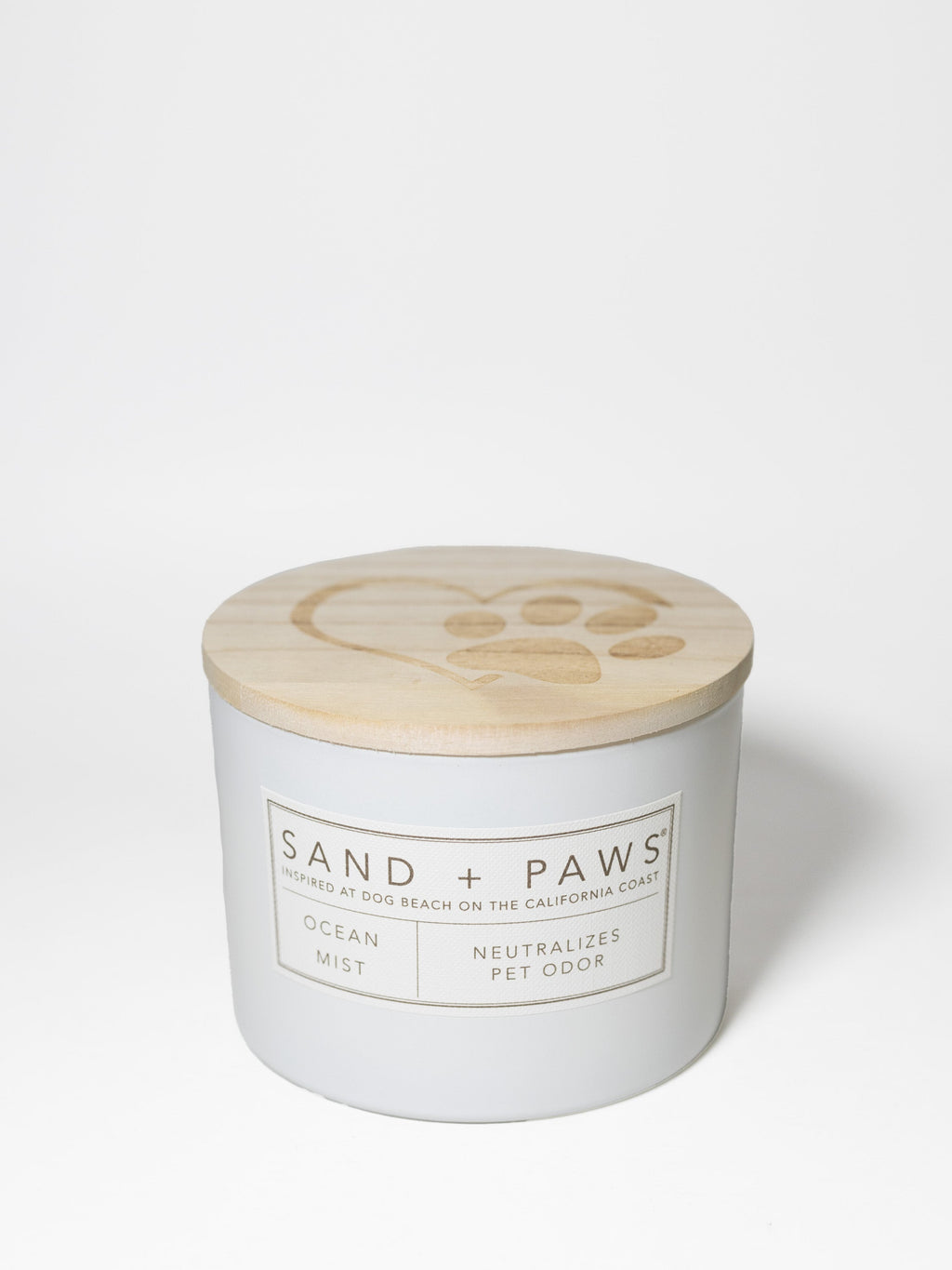 Premium Sand + Paws Ocean Mist 12 oz scented candle