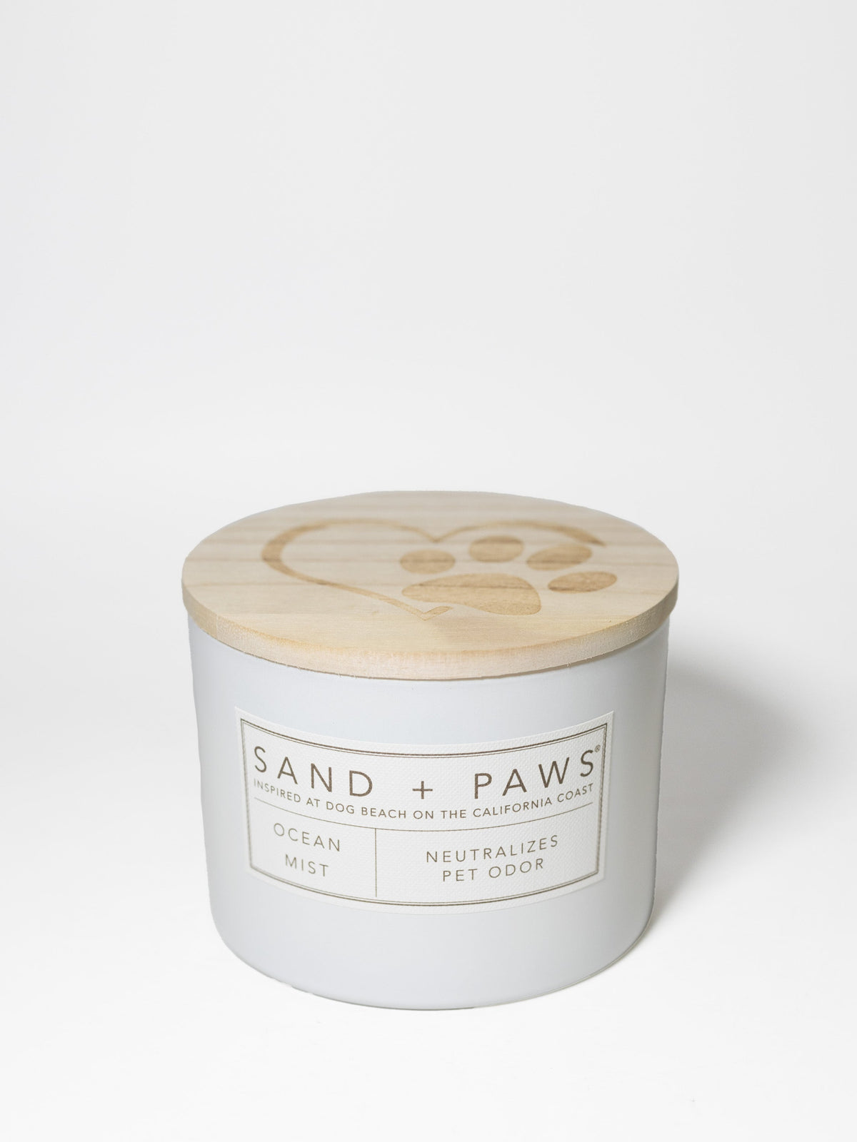 Premium Sand + Paws Ocean Mist 12 oz scented candle