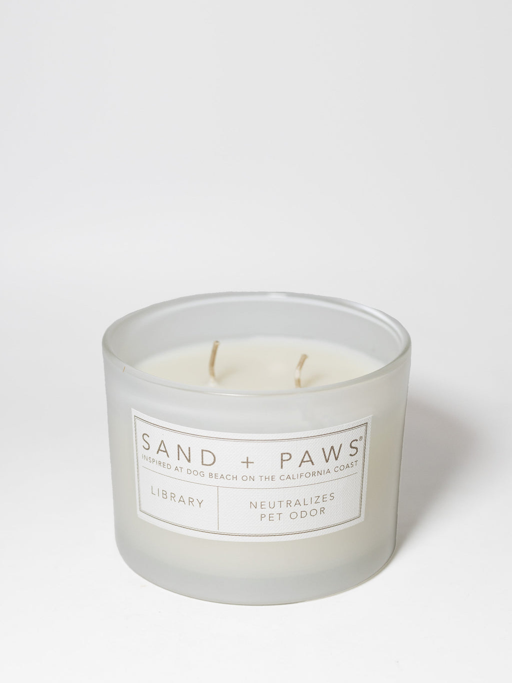 Premium Sand + Paws Library 12 oz scented candle