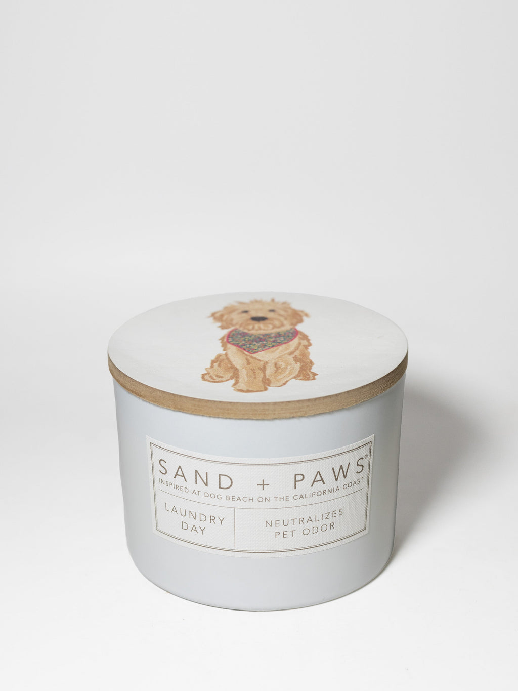 Premium Sand + Paws Laundry Day 12 oz scented candle
