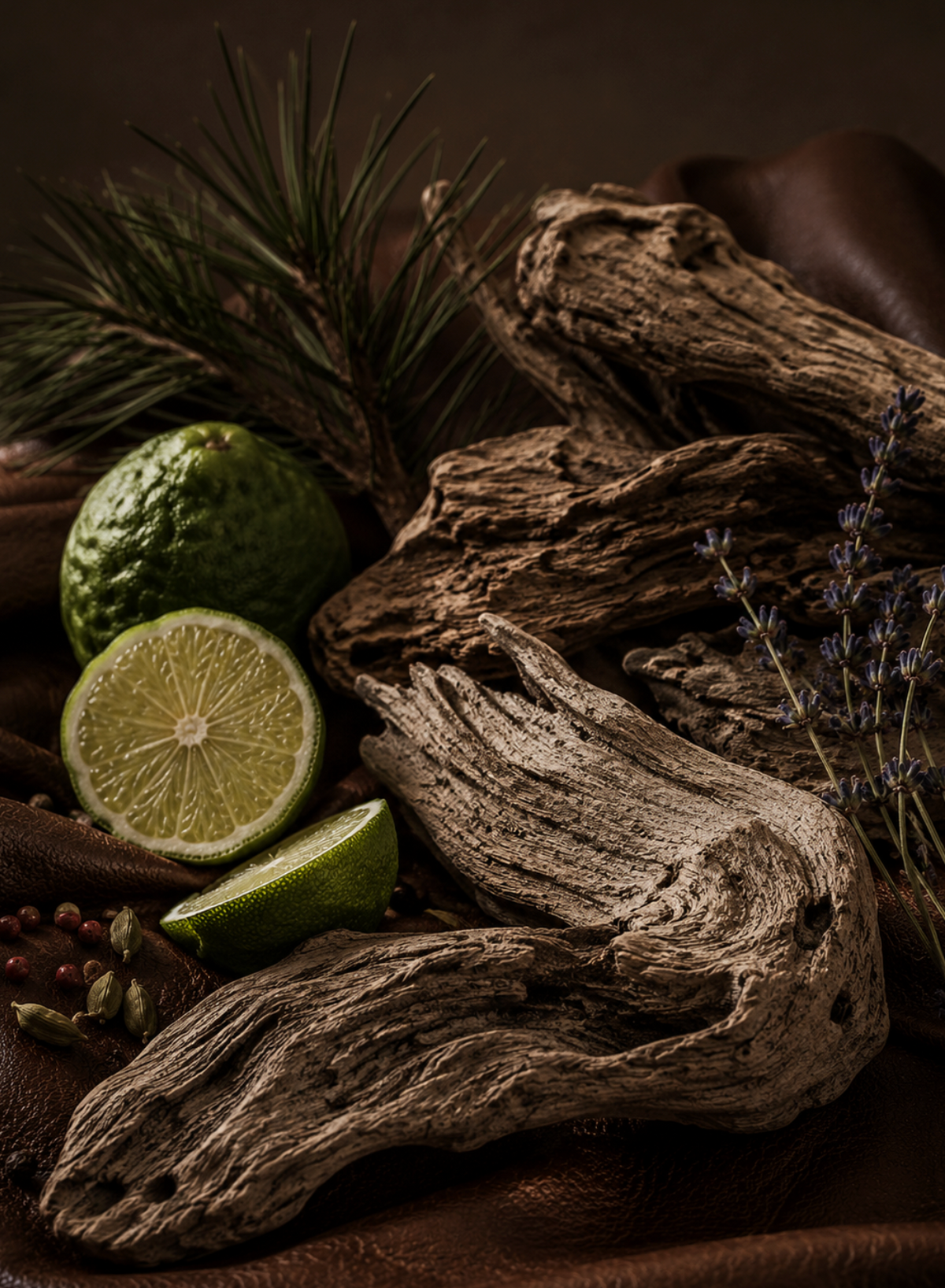 Premium Driftwood & Leather 50ml Perfume Oil Dropper