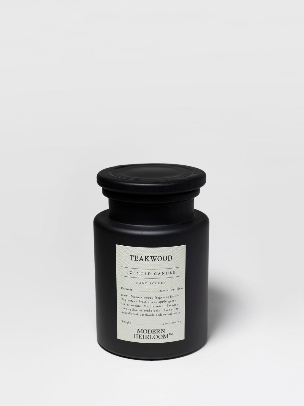 Premium Teakwood 12 oz scented candle