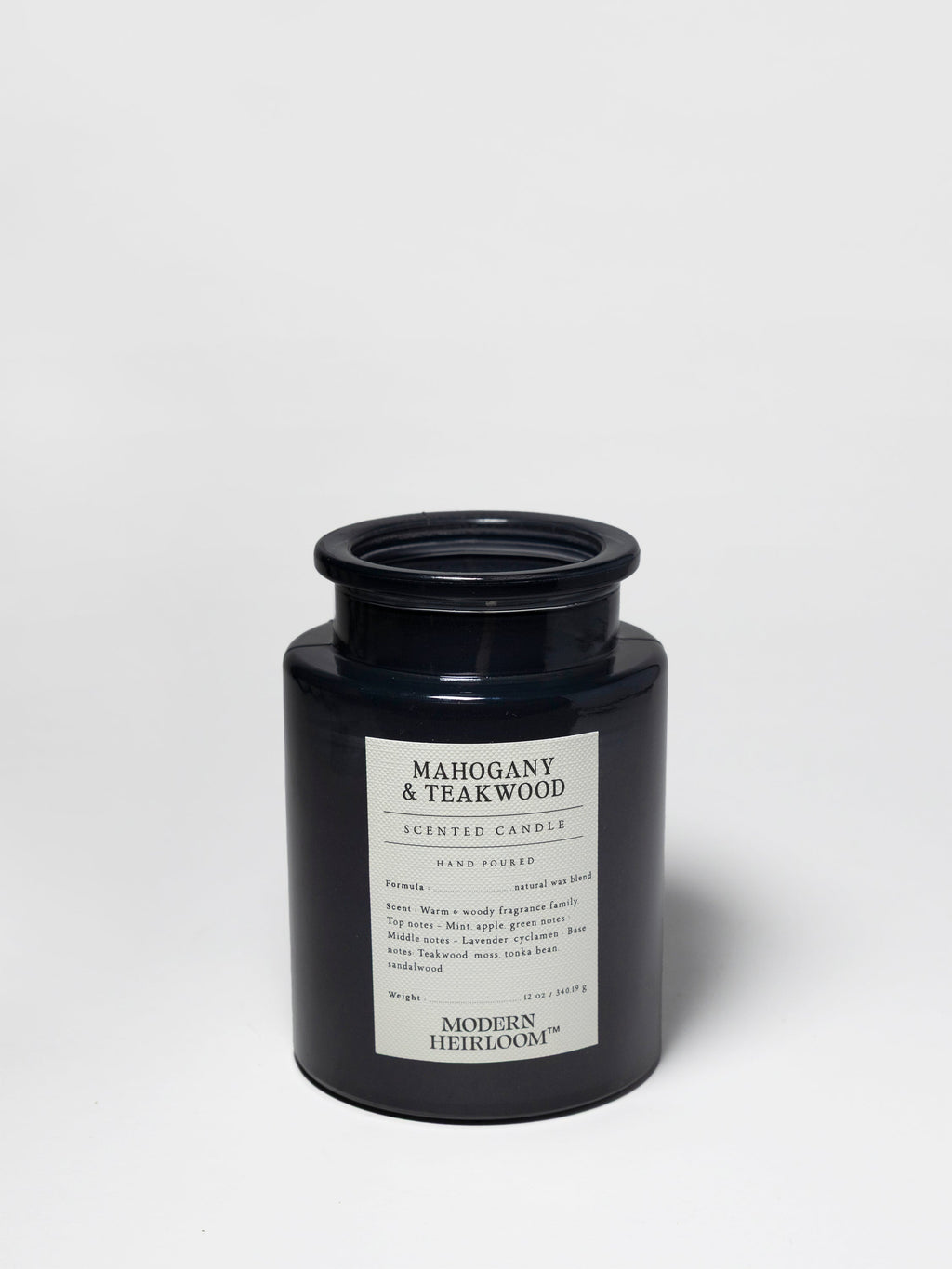 Premium Mahogany & Teakwood 12 oz scented candle