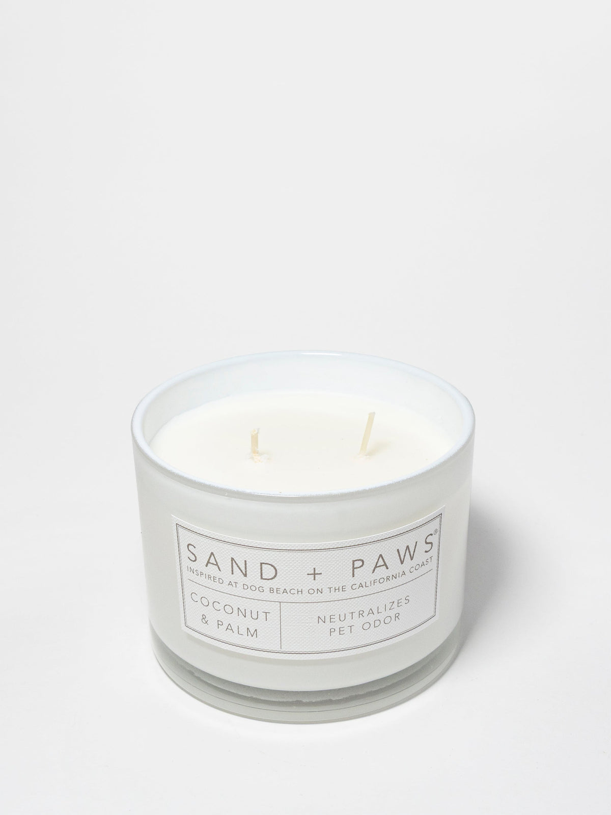 Premium Sand + Paws Coconut & Palm 12 oz scented candle