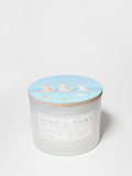 Premium Sand + Paws Clean Waves 12 oz scented candle