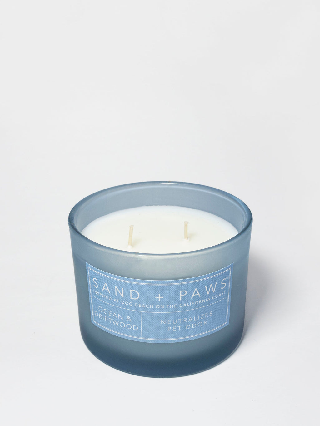 Premium Sand + Paws Ocean & Driftwood 12 oz scented candle