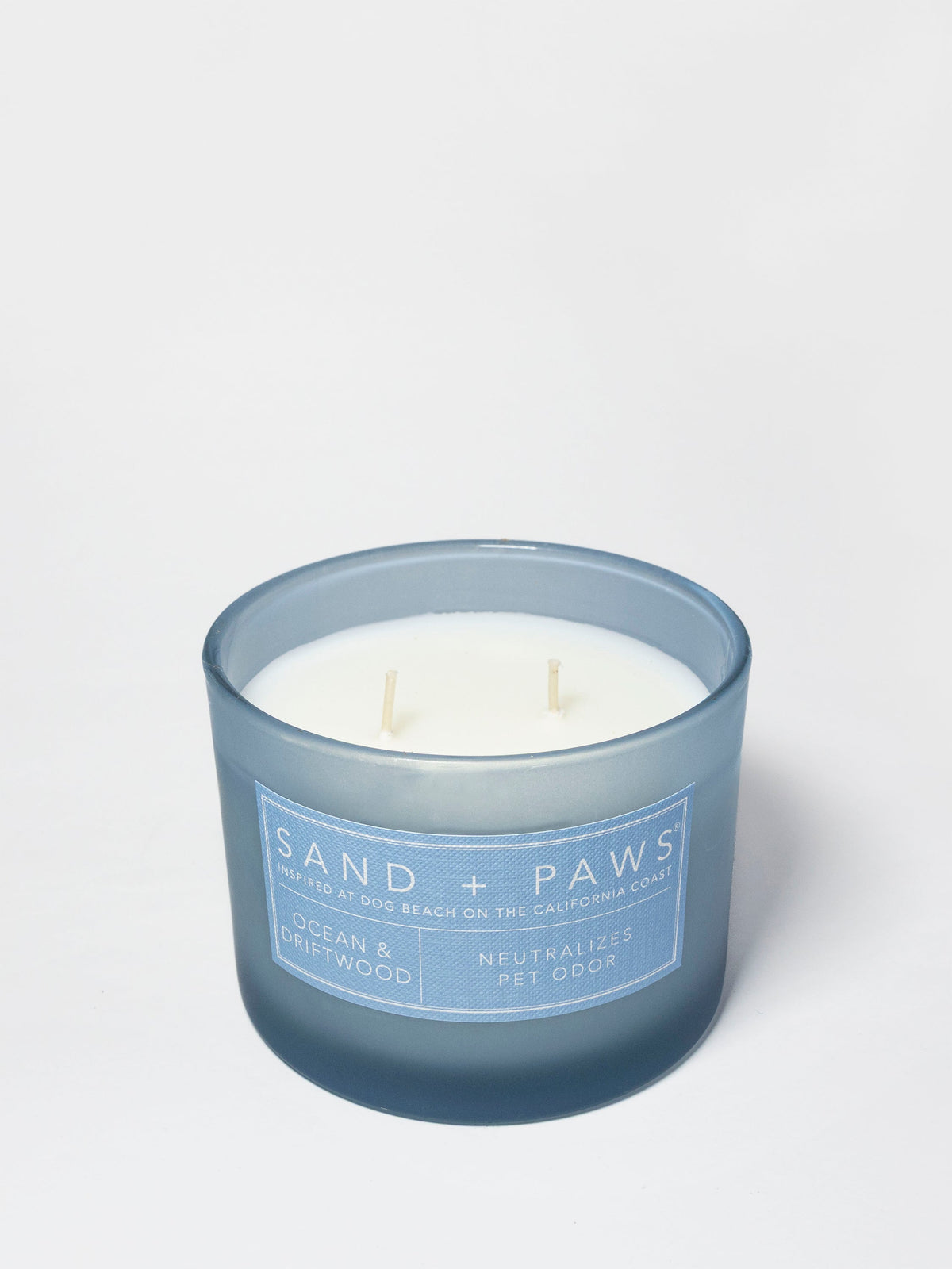 Premium Sand + Paws Ocean & Driftwood 12 oz scented candle