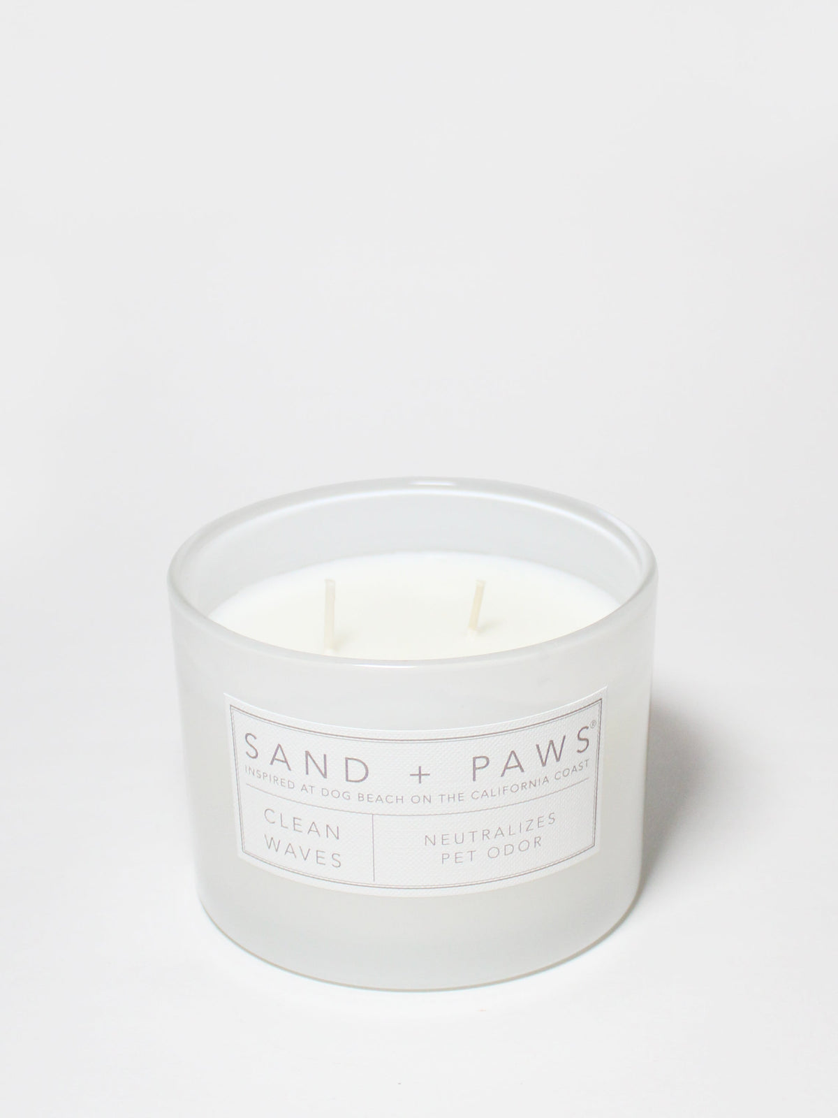 Premium Sand + Paws Clean Waves 12 oz scented candle