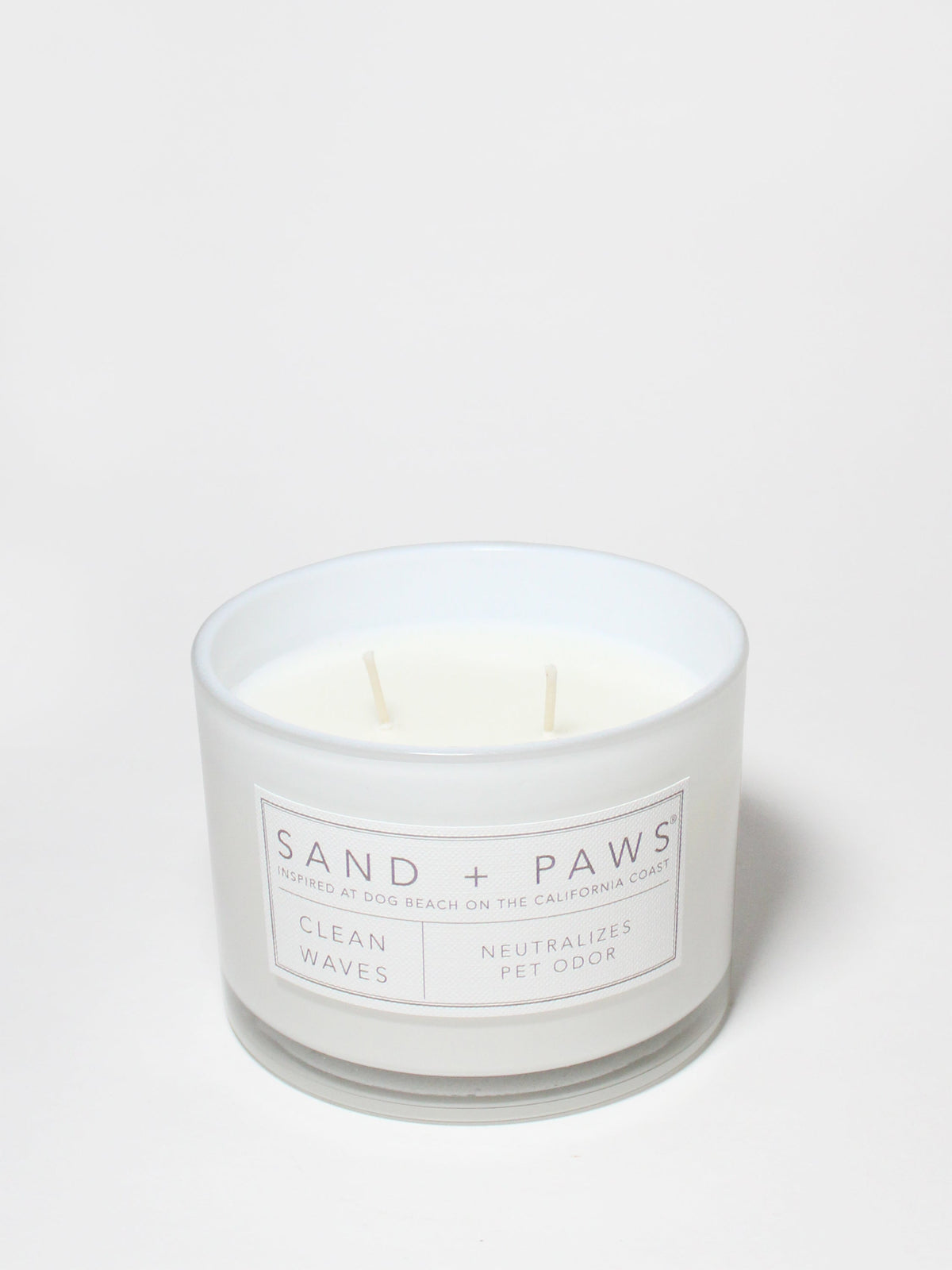 Premium Sand + Paws Clean Waves 12 oz scented candle