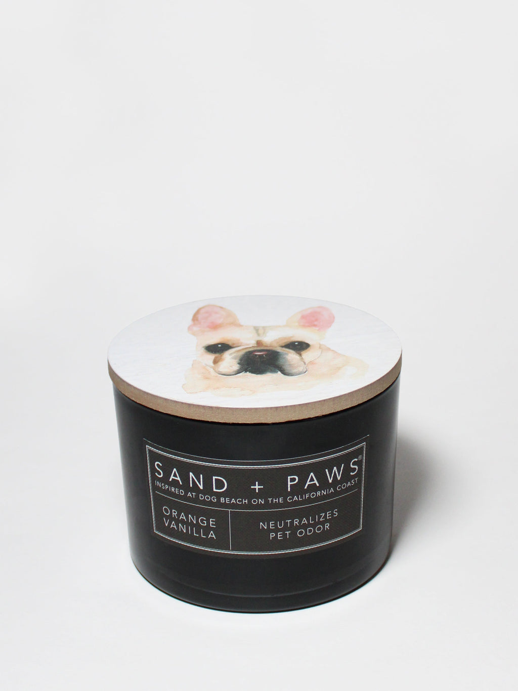 Premium Sand + Paws Orange Vanilla 12 oz scented candle