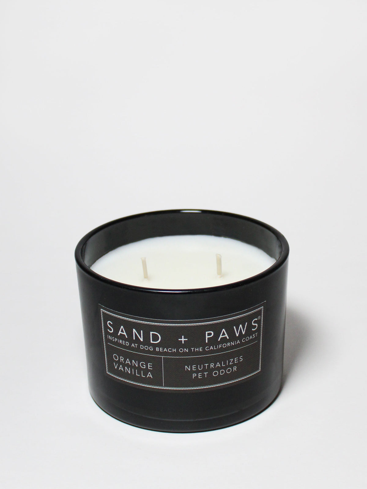 Premium Sand + Paws Orange Vanilla 12 oz scented candle
