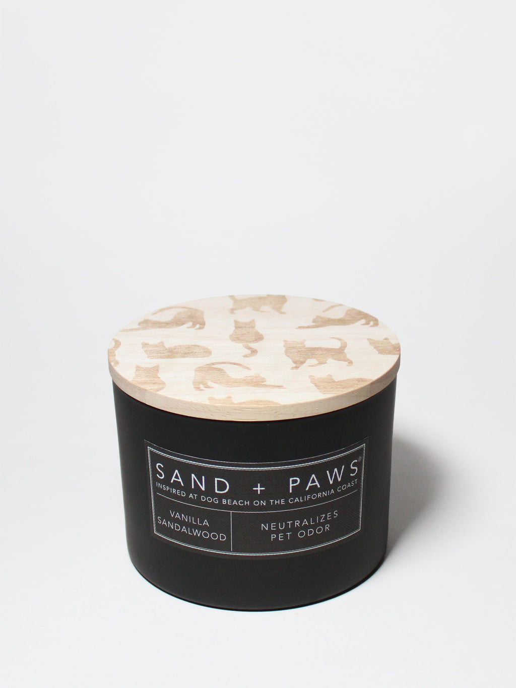 Premium Sand + Paws Vanilla Sandalwood 12 oz scented candle