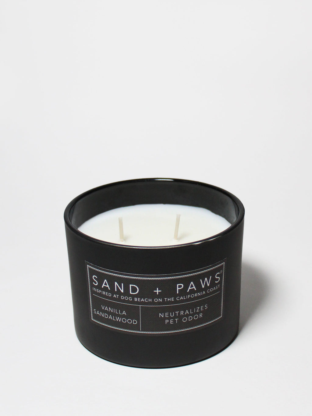 Premium Sand + Paws Vanilla Sandalwood 12 oz scented candle