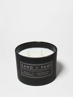 Premium Sand + Paws Vanilla Sandalwood 12 oz scented candle