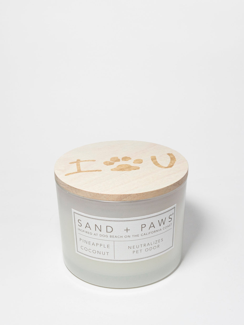 Premium Sand + Paws Pineapple Coconut 12 oz scented candle