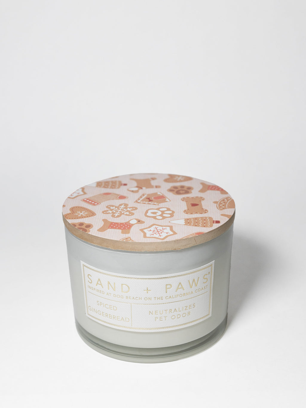 Premium Sand + Paws Spiced Gingerbread 12 oz scented candle