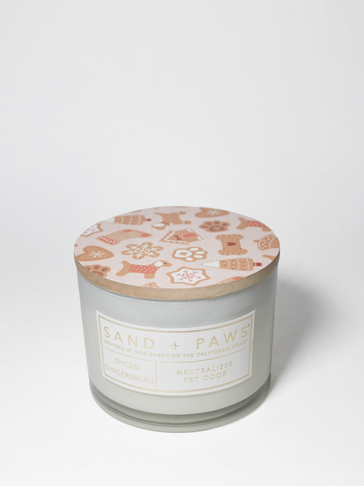 Premium Sand + Paws Spiced Gingerbread 12 oz scented candle